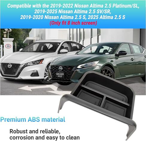 Center Console Organizer Dashboard Tray Compatible with 2019-2025 Nissan Altima 2.5 (Platinum/SL/SR/SV/S) Screen Accessories, Dashboard Storage Box (Only Fit 8 inch Screen) in Saudi Arabia