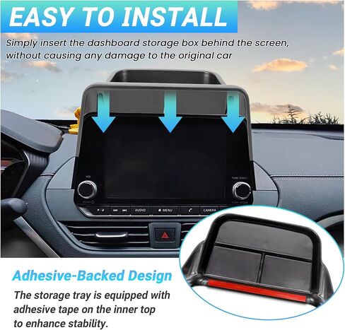 Center Console Organizer Dashboard Tray Compatible with 2019-2025 Nissan Altima 2.5 (Platinum/SL/SR/SV/S) Screen Accessories, Dashboard Storage Box (Only Fit 8 inch Screen) in Saudi Arabia