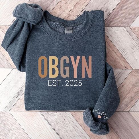 Personalized OBGYN Nurse Sweatshirt, Custom Obstetrics Nurse Shirt, Gift for Gynecology Nurse, Gift for Women's Health Nurse in Saudi Arabia