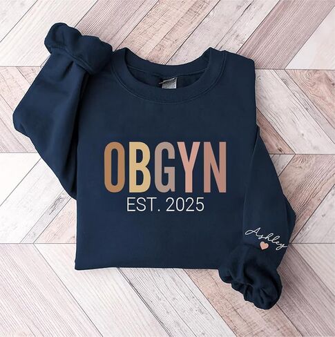 Personalized OBGYN Nurse Sweatshirt, Custom Obstetrics Nurse Shirt, Gift for Gynecology Nurse, Gift for Women's Health Nurse in Saudi Arabia
