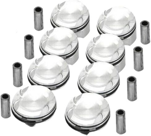 مجموعة مكبس وحلقة المحرك المكونة من 8 قطع بنسبة ضغط 11.1 11257613626 11257576475 8907510000 متوافقة مع 550i 750i X5 F01 F02 F03 E70 E71 N63 4.4L V8 in Kuwait