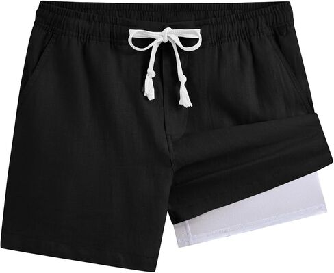 Boys Shorts Size 10-12 Drawsting Beach Swim Shorts with Liner Casual Workout Running Cropped Pants with Pockets in Saudi Arabia
