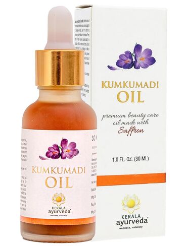Kerala Ayurveda Kumkumadi Face Oil for Glowing & Radiant Skin - 1 Fl Oz | Manjishtha and Saffron Rich | Skin Rejuvenating Serum | Facial Moisturizer for Radiant Glow in Kuwait