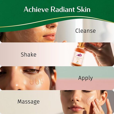 Kerala Ayurveda Kumkumadi Face Oil for Glowing & Radiant Skin - 1 Fl Oz | Manjishtha and Saffron Rich | Skin Rejuvenating Serum | Facial Moisturizer for Radiant Glow in Kuwait