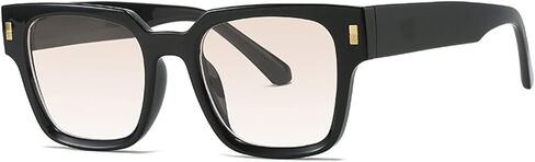Popular and fashionable square sunglasses for women's retro transparent gradient lenses UV400 for men in Saudi Arabia
