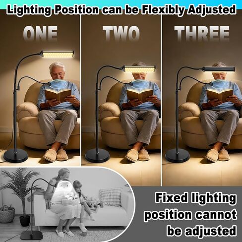 10X 30X Floor Magnifying Glass with Light and Stand, 98 LED Adjustable Floor Lamp Magnifying, 2 in 1 Lighted Magnifiers for Close Work Sewing,Crafts,Hobbies, Reading (5.12in) in Saudi Arabia