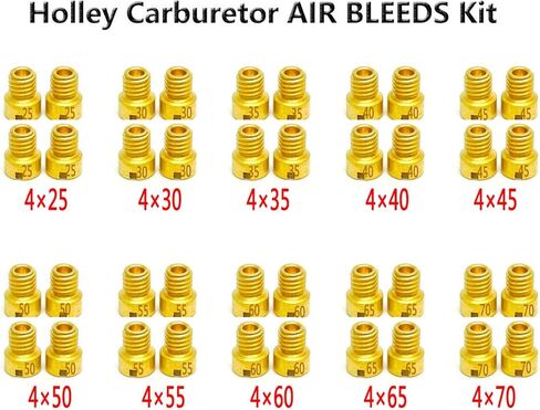 40 Pack (10-32) For Holley Carburetor AIR BLEEDS Assortment Kit .025 in.-.070 in. in Saudi Arabia