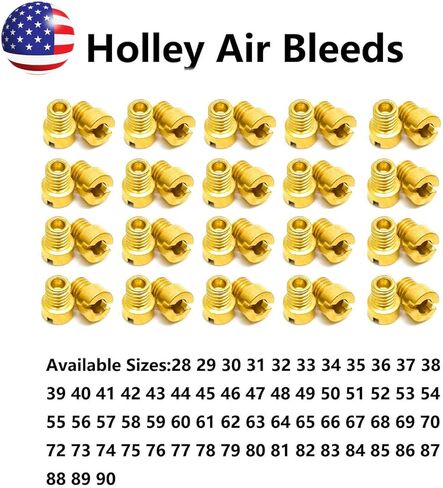 40 Pack (10-32) For Holley Carburetor AIR BLEEDS Assortment Kit .025 in.-.070 in. in Saudi Arabia
