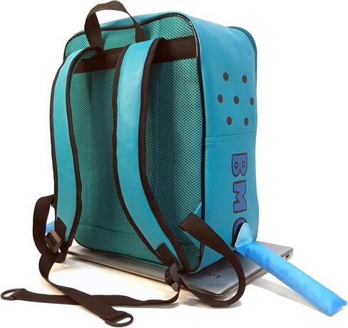 BeeMore Cartoon Robot Travel Laptop حقيبة ظهر لطيفة باللون الأزرق PU Robot Animal Finn Jake Adventure Trip حقيبة ظهر مقاومة للماء حقيبة كمبيوتر جامعية هدية للرجال والنساء تناسب دفتر الملاحظات مقاس 15.6 بوصة in Kuwait