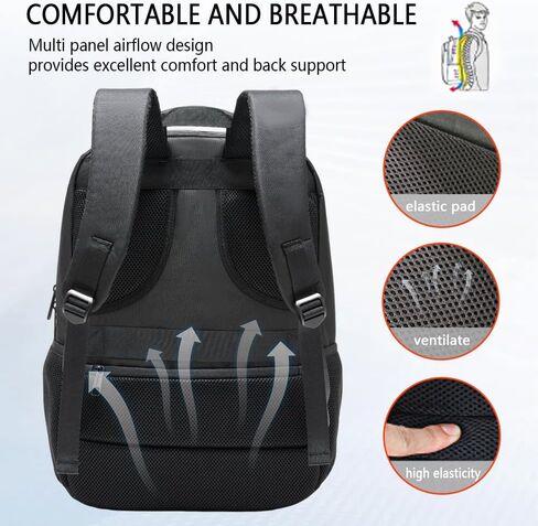 Travel Laptop Backpack, 40L Water-Resistant & Durable Business Backpack, Airline-Approved for Carry-On, Fits 17.3-inch Laptops, Suitable for School & Daily Commute in Saudi Arabia