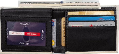 محفظة بول والتر سانت جوداس من الجلد النباتي النحيفة ثنائية الطي للرجال مع صندوق هدايا in Kuwait