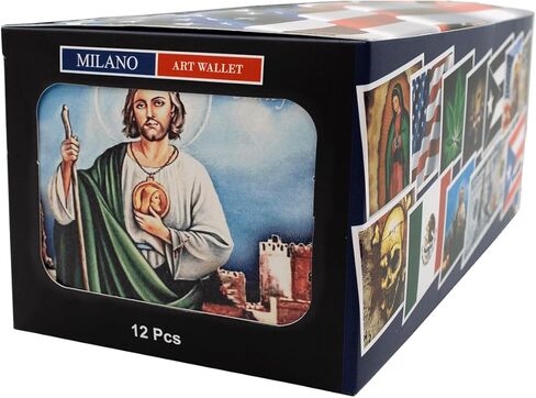 محفظة بول والتر سانت جوداس من الجلد النباتي النحيفة ثنائية الطي للرجال مع صندوق هدايا in Kuwait