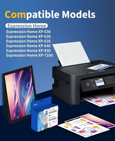 استبدال خرطوشة الحبر المعاد تصنيعها لحزمة التحرير والسرد لخراطيش الحبر Epson 410 410XL T410 T410XL للتعبير XP-530 XP-630 XP-635 XP-640 XP-830 XP-7100 (5 عبوات) in Kuwait