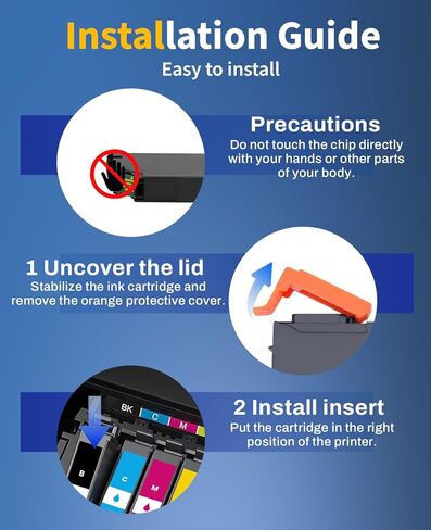 استبدال خرطوشة الحبر المعاد تصنيعها لحزمة التحرير والسرد لخراطيش الحبر Epson 410 410XL T410 T410XL للتعبير XP-530 XP-630 XP-635 XP-640 XP-830 XP-7100 (5 عبوات) in Kuwait