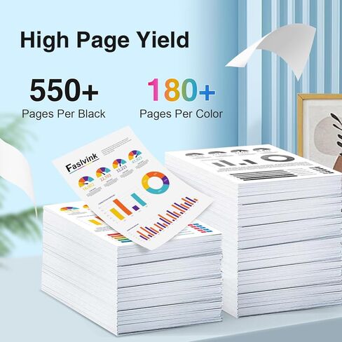 Remanufactured Replacement for Epson 222XL Ink Cartridges Combo Pack 222 Ink Cartridges Compatible with Epson XP-5200 Workforce WF-2960 Printer High Yield (Black Cyan Magenta Yellow 4 Pack) in Kuwait