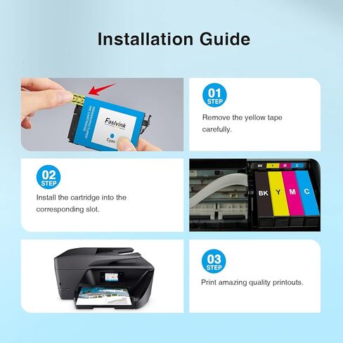 Remanufactured Replacement for Epson 222XL Ink Cartridges Combo Pack 222 Ink Cartridges Compatible with Epson XP-5200 Workforce WF-2960 Printer High Yield (Black Cyan Magenta Yellow 4 Pack) in Kuwait