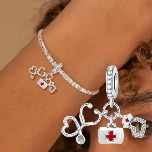 1Pc Silver Charm Fashionable Simple Love Series for Women Bangles DIY And Daily Outfit Matching Jewelry Decoration For Women Gift For Mom in Saudi Arabia