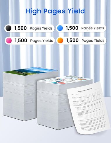 استبدال خرطوشة الحبر 20N10 CS331 CX331 لحبر الطابعة Lexmark CS331 CS431 CX331 CX431 CS331dw CS431dw CX331adwe CX431adw 20N10K0 20N10C0 20N10M0 20N10Y0، 20N10 مجموعة من 4 ألوان حزمة، 1500 صفحة in Kuwait