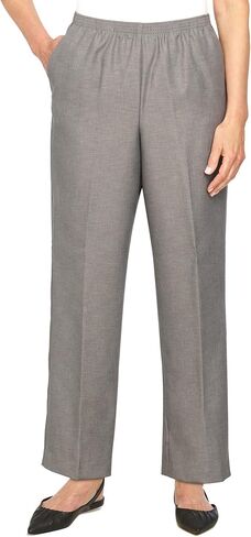 Alfred Dunner Women's Solid Medium Pant Size 10 Grey in Saudi Arabia