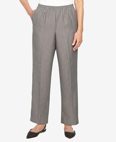 Alfred Dunner Women's Solid Medium Pant Size 10 Grey in Saudi Arabia