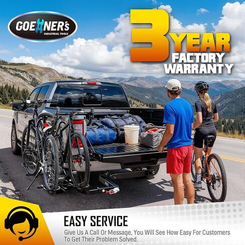 𝟐𝟎𝟐𝟔 𝐔𝐩𝐠𝐫𝐚𝐝𝐞𝐝 Swing Away Hitch Adapter for 2" Hitch, 0-180 Degree Swing Arm, 250lb Load Capacity, Hitch Mounted Bike Racks Extension Accessory for Cars, Trucks, SUVs in Kuwait