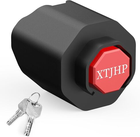 أقفال وصلة المقطورة، قفل المقطورة يناسب 2 قارنات 5/16 بوصة، قفل لسان المقطورة عالي التحمل، أقفال وصلة كروية لقارب RV (أحمر، 2 5/16 بوصة 03) in Kuwait