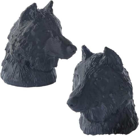 Trailer Hitch Ball Cover Wolf Truck Hitch Cover Brake Tail Rubber Towing Hitch Plug Cover Black Wolf Style 3D Cap Trailer Coupling Fits 2" in Kuwait