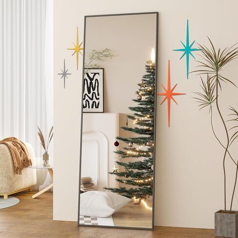 Larger & Stronger 4 Pcs Cast Iron Starburst Wall Decor, Mid Century Modern Metal Wall Art with Upgraded no-mark adhesive Installation, 17.7 Inch Retro Atomic Stars for Home Office Room (Art Deco, Retro, PLUS) in Saudi Arabia