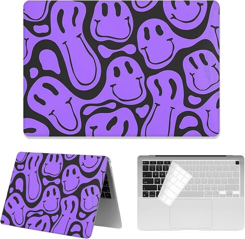 حافظة كمبيوتر محمول متوافقة مع جهاز MacBook Air 13 بوصة من Watbro إصدار 2020 2019 2018 إصدار A2337 M1/A2179/A1932، حافظة بنمط حديث من السبعينيات، مناسبة لجهاز MacBook Air 2020 مع معرف اللمس in Saudi Arabia