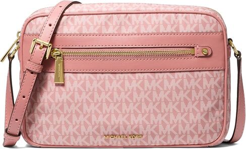Michael Kors Jet Set Large East West Crossbody, Optic White in Saudi Arabia