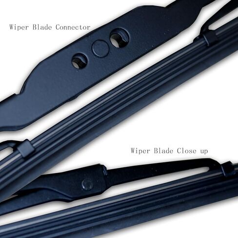 TuningPros WBMP-15-15 Metal Frame Windshield Wiper Blade For Bayonet Arm, Pin Arm and J Hook, 15" (375mm) Driver Side & 15" (375mm) Passenger Side, Set of 2 in Saudi Arabia