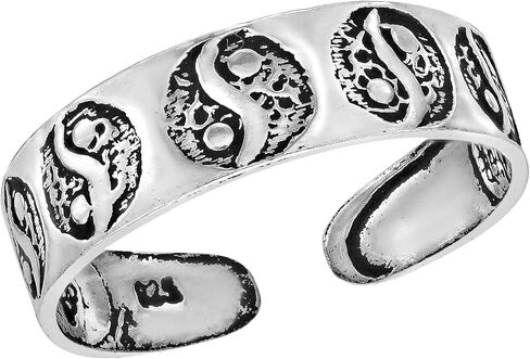 AeraVida Sweet Symphony of Butterflies .925 Sterling Silver Toe Ring or Pinky Ring in Kuwait