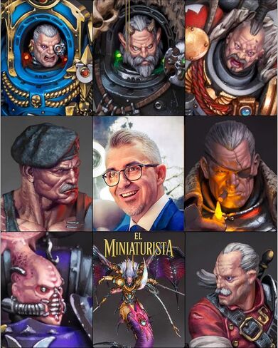 مجموعة فرش FOXBITE Kolinsky Sable El Miniaturista لقطع تشكيل اللوحات المصغرة بتفاصيل دقيقة وفرشاة طلاء مصغرة ومجموعة دهانات صغيرة أكريليك للمطرقة الحربية in Kuwait