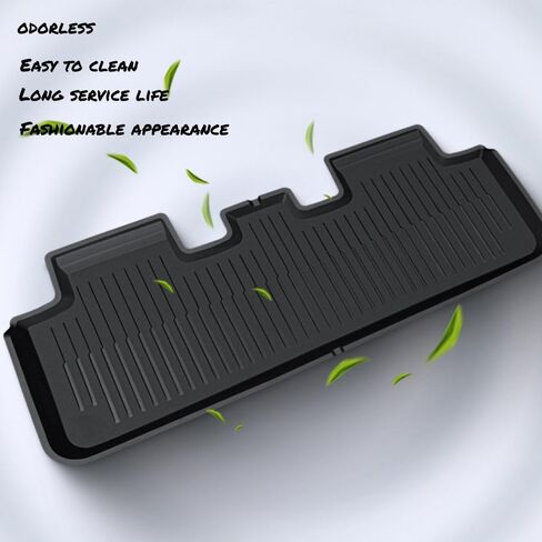 Floor Mats for Tesla Model Y 2024 2023 2022 2021 TPE All Weather Protection Floor Mats Set (6 Pieces),Custom Fit Cargo Liner Cargo Trunk Accessories,Heavy Duty Accessories,Black in Saudi Arabia
