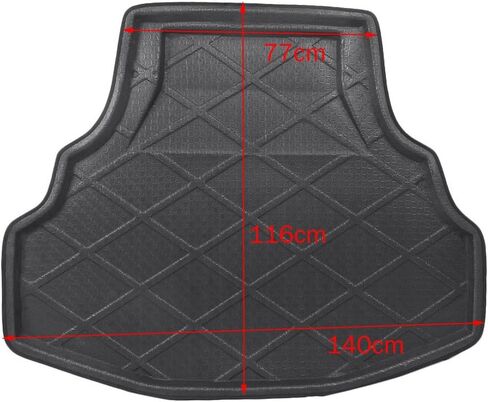 Mallofusa Cargo Liner Rear Cargo Tray Trunk Floor Mat Compatible for Honda Accord 8 2008 2009 2010 2011 2012 Black in Saudi Arabia