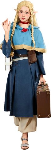 miccostumes Women's Costume Elf Cosplay Luxurious Blue Dress Shawl with Pants and Bags in Saudi Arabia