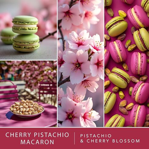 ScentSationals Cherry Pistachio Macaron Fragrance Oil Plug In Air Freshener Refills 3-Pack - Works with Scentsationals Wall Plugs, Long-Lasting Home Fragrance, 0.8 fl oz Each, Packaging May Vary in Saudi Arabia