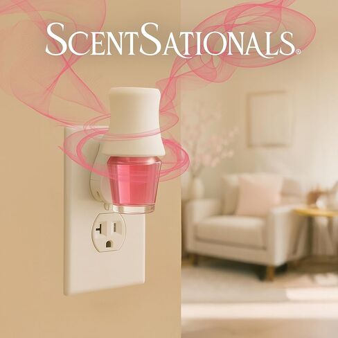 ScentSationals Cherry Pistachio Macaron Fragrance Oil Plug In Air Freshener Refills 3-Pack - Works with Scentsationals Wall Plugs, Long-Lasting Home Fragrance, 0.8 fl oz Each, Packaging May Vary in Saudi Arabia