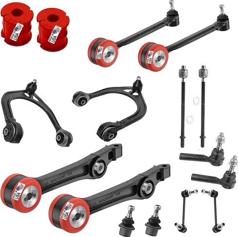 Suspension Dudes 16 PC Suspension Control Arm Kit for RWD Dodge Charger, Challenger, Chrysler 300, 2015-2023 K620177 K620178, Bushings Made In USA in Saudi Arabia