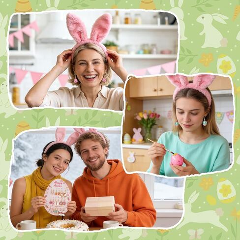 9 أزواج من أقراط عيد الفصح للنساء، أقراط متدلية على شكل بيض أرنب لطيف على شكل أرنب متدلية، هدايا سلة عيد الفصح، أفكار هدايا مجوهرات للبالغين والمراهقين in Kuwait