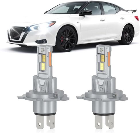 Compatible For Nissan Versa 2007-2020 High Low Beam Light Bulbs Combo, 20000LM 800% Brightness 6000K Cool White, Plug and Play, Pack of 2 in Saudi Arabia