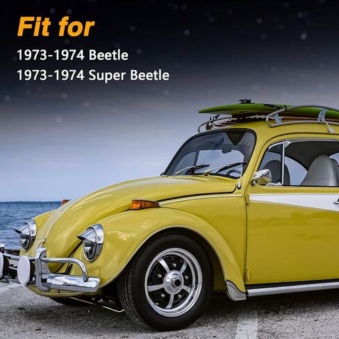 Fuel Pump & 2 PCS Spacers Compatible with VW Beetle Super Beetle 1973-1974, Use with Alternator Replace#: 113127025G in Saudi Arabia