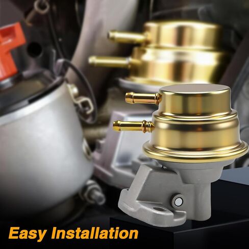 Fuel Pump & 2 PCS Spacers Compatible with VW Beetle Super Beetle 1973-1974, Use with Alternator Replace#: 113127025G in Saudi Arabia