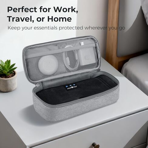 MUSICOZY Hard Storage Case for Sleep Headphones & Bluetooth Headband, Protective Travel Carrying Case for Sleep Eye Mask, Electronics and Accessories, Durable EVA Material with Carabiner Clip in Kuwait