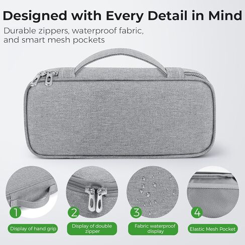 MUSICOZY Hard Storage Case for Sleep Headphones & Bluetooth Headband, Protective Travel Carrying Case for Sleep Eye Mask, Electronics and Accessories, Durable EVA Material with Carabiner Clip in Kuwait