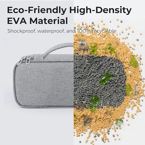 MUSICOZY Hard Storage Case for Sleep Headphones & Bluetooth Headband, Protective Travel Carrying Case for Sleep Eye Mask, Electronics and Accessories, Durable EVA Material with Carabiner Clip in Kuwait