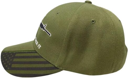 M-4 Come and Take It Olive USA Flag On Bill Olive Green Embroidered Cap Hat in Saudi Arabia