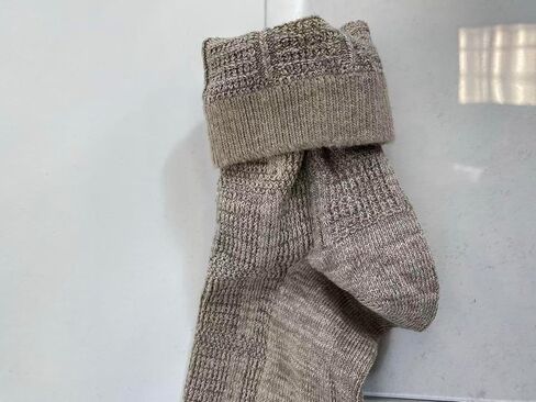 جوارب من الكتان الطبيعي، رمادي، جوارب دائرية للرجال والنساء in Saudi Arabia