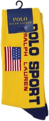 POLO RALPH LAUREN 1-Pack Classic Polo Sport Crew Sock - yellow in Saudi Arabia