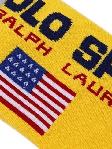 POLO RALPH LAUREN 1-Pack Classic Polo Sport Crew Sock - yellow in Saudi Arabia